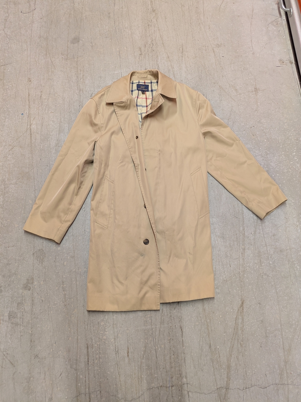 Brooks Brothers Tan Beige Single-Breasted Trench Coat